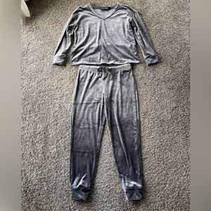 House of Harlow 1960 Gray Velvet Lounge Set